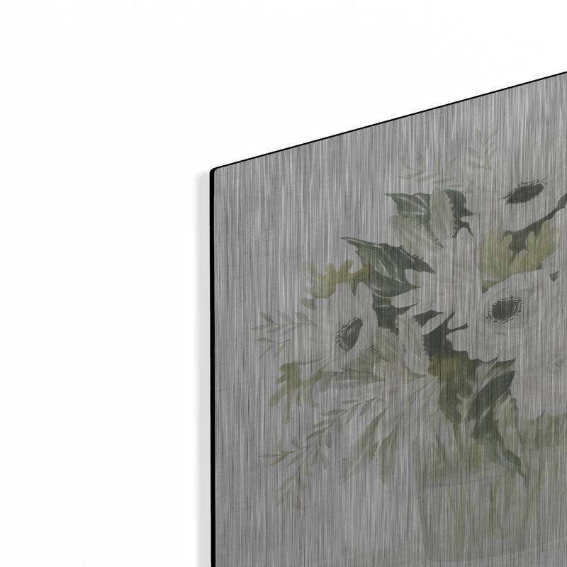 Art mural en métal luxueux «Fresh Blooms 1» par Cindy Jacobs, 24 po x 16 po