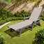 Méridiennes de patio, fauteuil inclinable mobile ajustable en PEHD pour cour de piscine