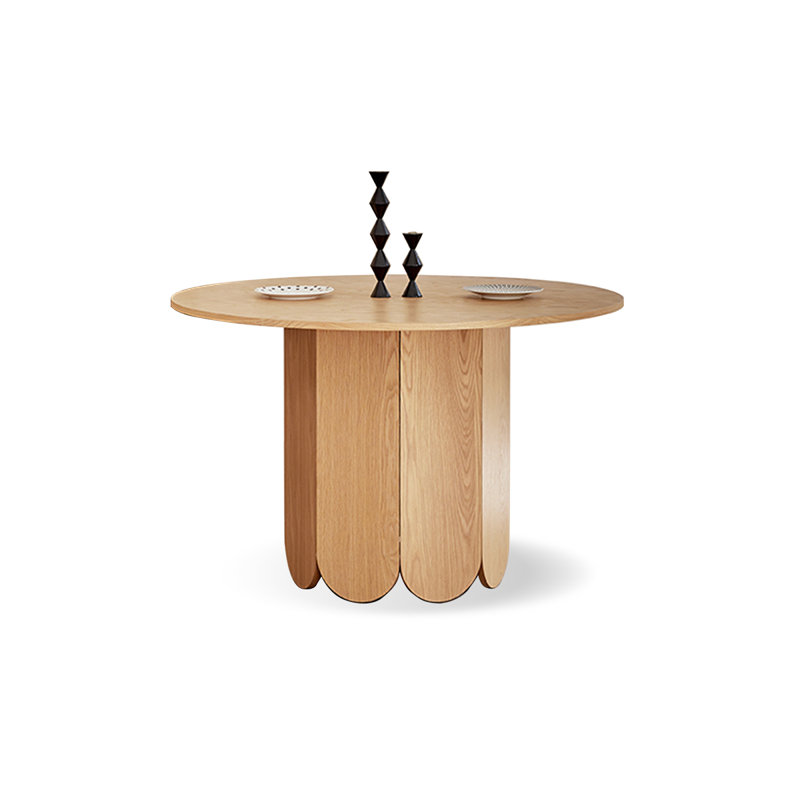Table de salle à manger Burlywood, H 29,53 po x L 47,24 po x l 47,24 po