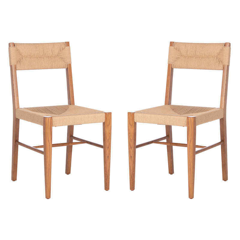 Cody Solid Wood Slat Back Side Chair, Natural, Natural