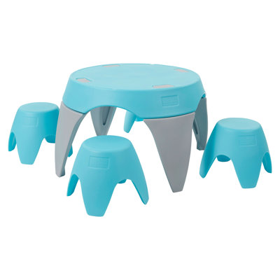 Ensemble de table et tabouret ECR4Kids Ayana, mobilier pour enfants, 5 pièces