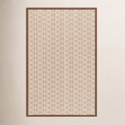 Jacquard Geometric Sisal Rug