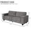 Lesley Upholstered Sofa, Rust-1793691008