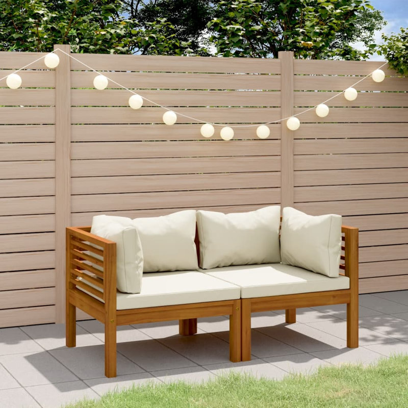Ensemble de conversation modulaire 11 pièces Takena, 2-Seater, Crème