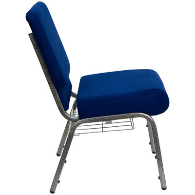 Maevis 21''W Church Chair with Book Rack