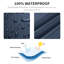 Abri d'auto 12 x 20 pi, housse de remplacement pour abri d'auto (toit non inclus)-118028415