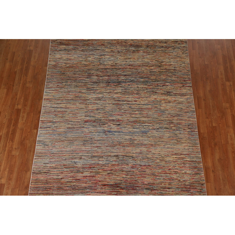 Tapis rayé moderne Gabbeh 7 x 10