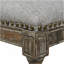 Tabouret de bar à dossier haut en rotin Triomphe