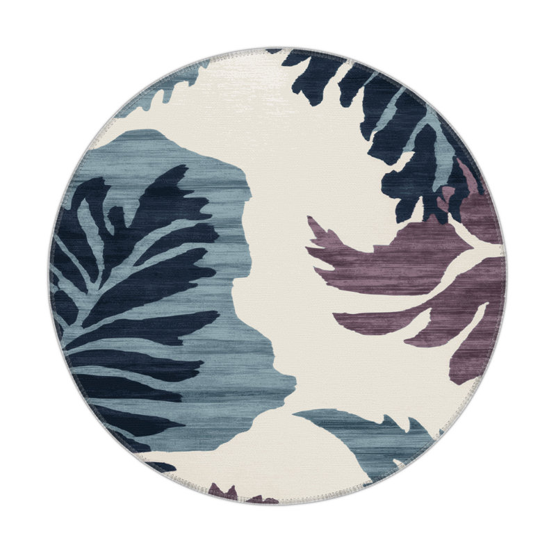 Watercolor Gray Indoor and Outdoor Area Rug, Rectangle 3' x 5'