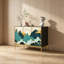 Armoire de rangement de salon en bois massif