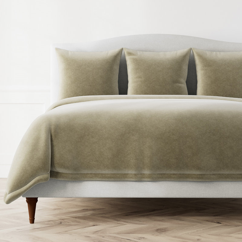 Fresco Duvet Cover, King Duvet Cover, Khaki