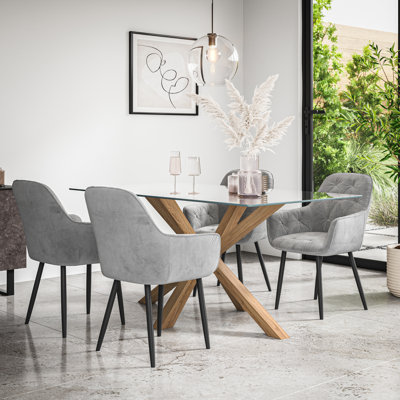 Ailla 4 - Person Dining Set