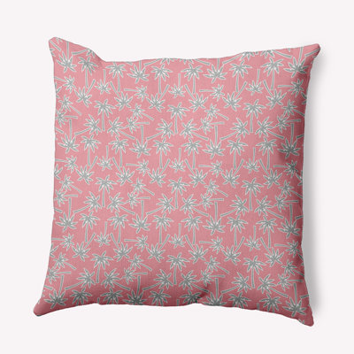 Floral Polyester Throw Pillow