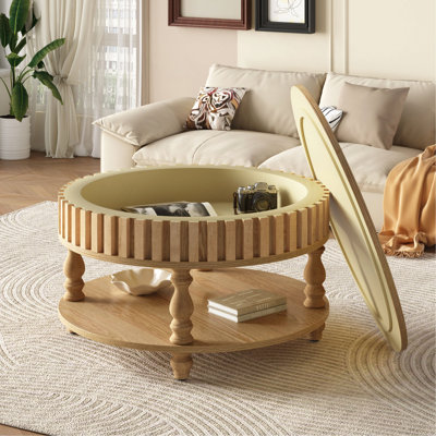 Table basse avec rangement Mid-Century