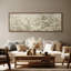 Art mural encadré sur toile - Champ de fleurs sauvages blanc doux dans une palette neutre et calme - 16 po x 24 po, 24 po x 36 po-529034446-529034447