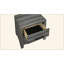 Table de chevet 2 tiroirs de style moderne en bois gris