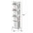 4-Tier Laundry Hamper Sorter, Laundry Storage Organizer With Wheels Removable Rolling Laundry Baskets, Bathroom Cart For Dirty Clothes, White