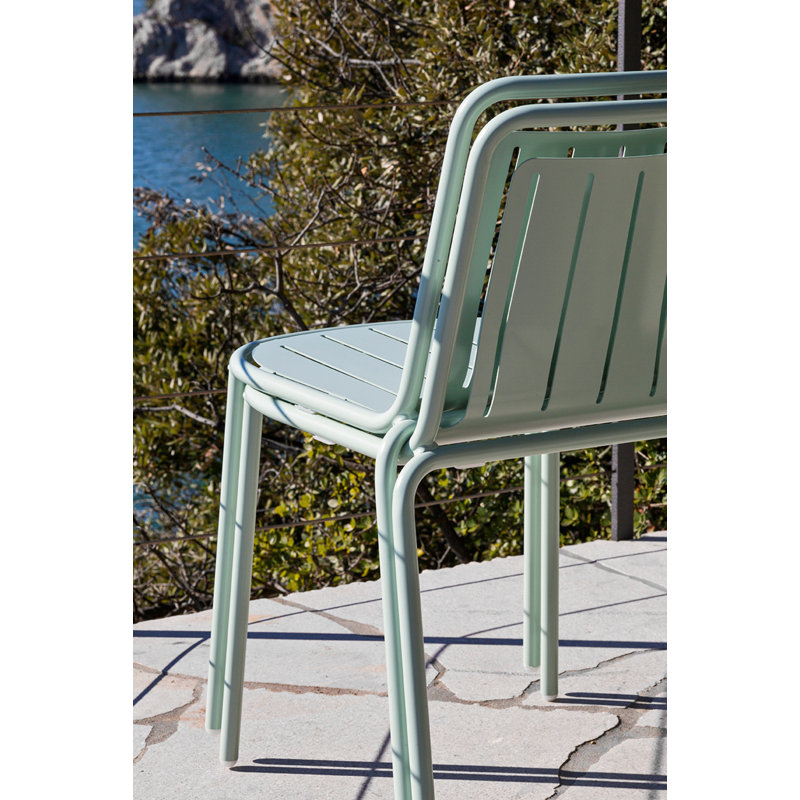 Easy Metal Outdoor Chair, Matt Thyme Green