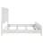 Inverness Distressed White Eastern King Upholstered Panel Bed