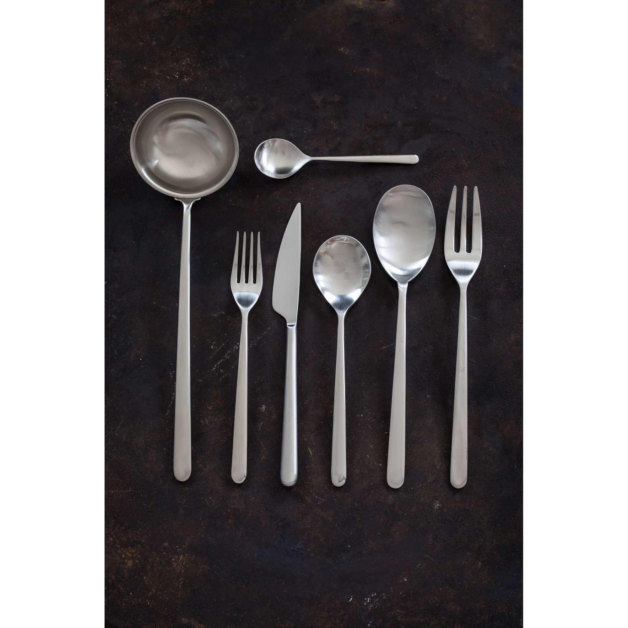 Linea 7 Piece Stainless Steel Hostess Set, Ice