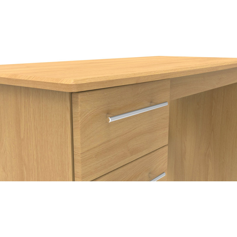 Fully Assembled Lyndale Desk, Modern Oak
