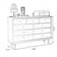 Armoire d'appoint en noyer massif