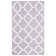 Milltown Hand Woven Flat Weave Wool/Cotton Geometric Rug in Ivory/Purple