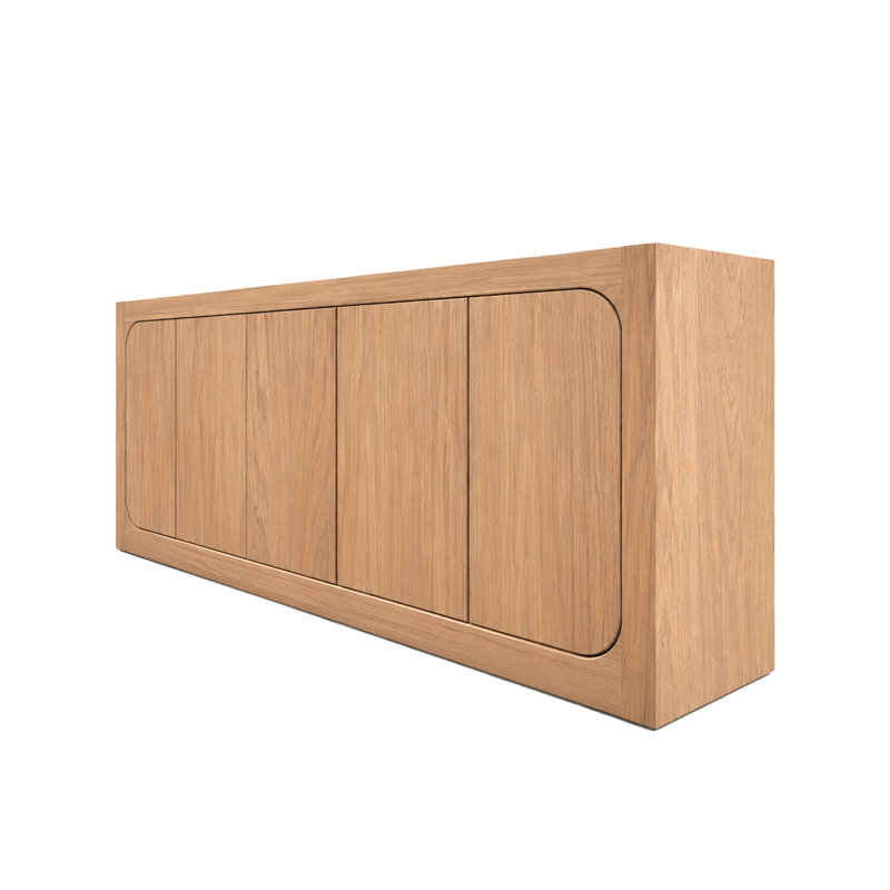Tara Solid Wood Sideboard, Natural Oak