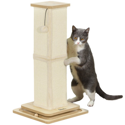 Cat Scratching Post 67cm with Track Ball Toy Cat Scratcher
