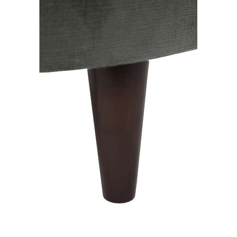 Zaniyah Upholstered Ottoman, Pewter