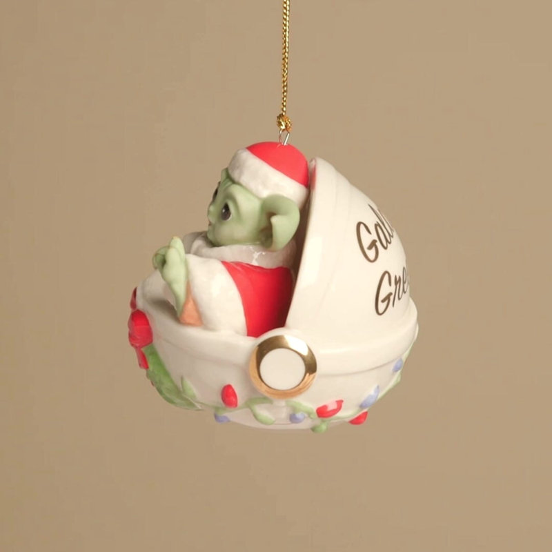 Grogu's Holiday Hover Pram Ornament