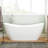 72" Sheba Acrylic Double-Slipper Tub With Foam
