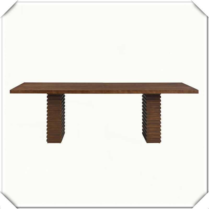 Dining Table Sturdy Durable Stylish Practical Versatile Functional Compact, Walnut