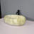 QieRao 16'' Marble Ceramic Oval Bathroom Sink