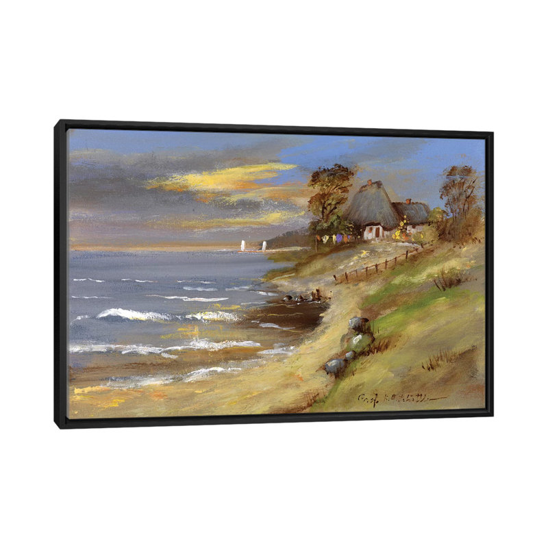 « view ii », impression sur toile, H 18 po x l 26 po x P 1,5 po, Toile avec cadre noir, Pas de tapis
