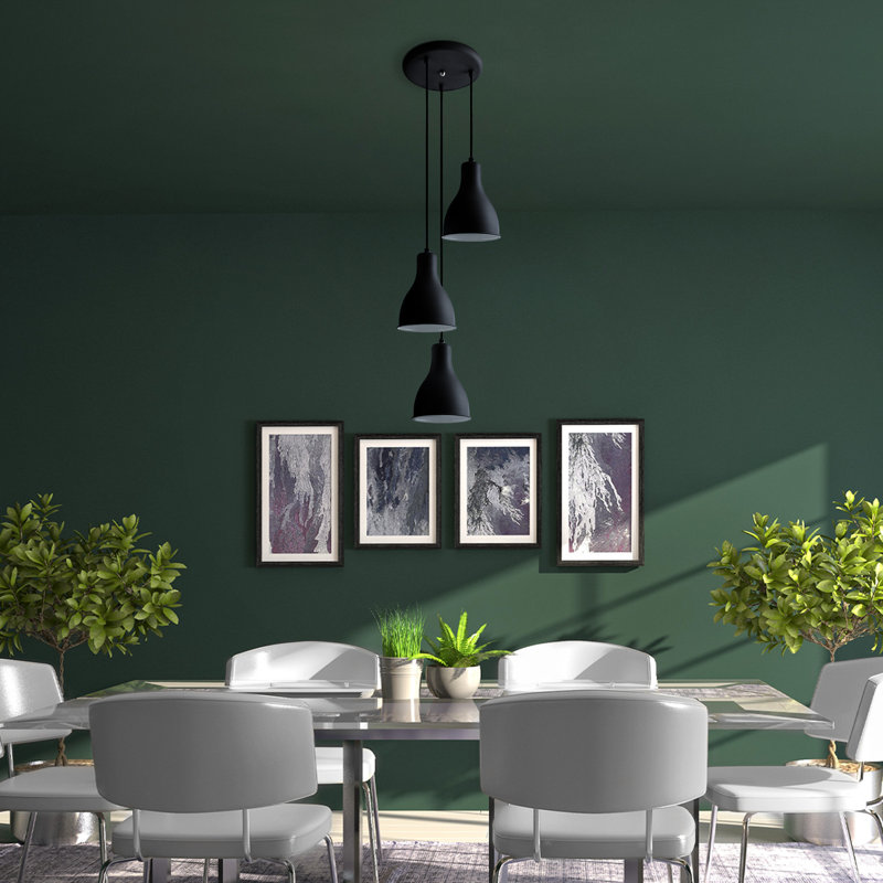 Poirier 3 - Light Cluster Pendant, Black