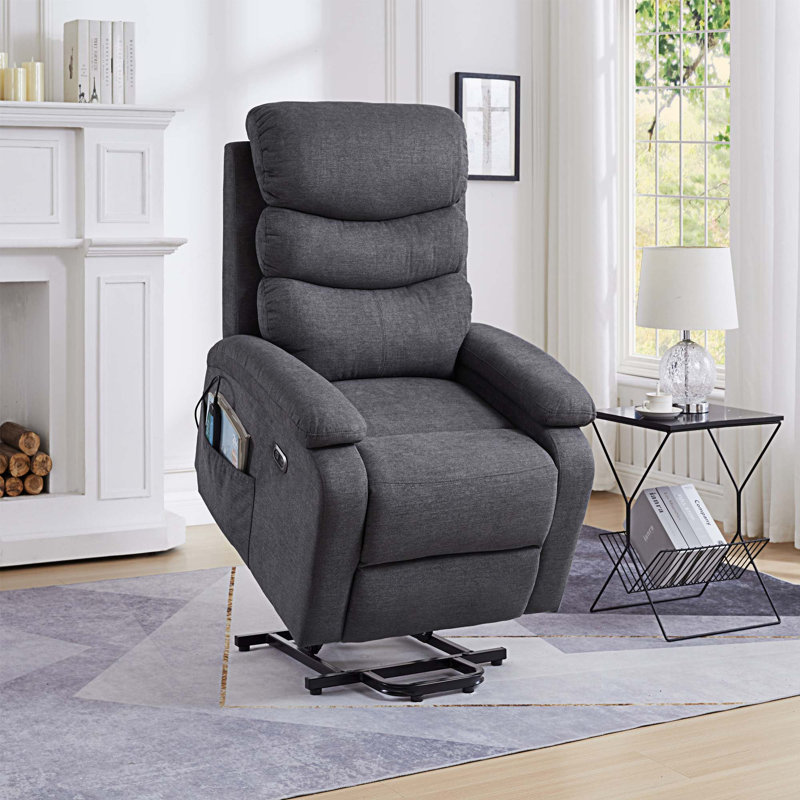 Fauteuil de massage chauffant, Tissu gris