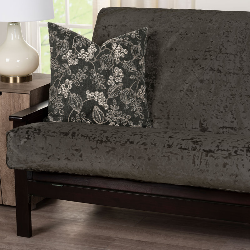 Housse pour futon en velours High Society, Velours brun