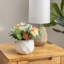 Faux plante artificielle en pot en céramique