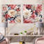 Hudgens - Ensemble de 2 collages floraux carrés-101848953-101848956