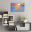 «Sunset Wall Beach Shell Landscape» par Ezra Tanner, art en verre acrylique Wal-698561391