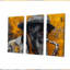 Ensemble de décorations murales grises et jaunes Harlem Blues Sax-107190575-107190576