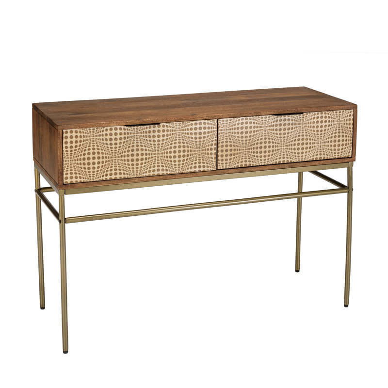 Aletza 110cm Solid Wood Console Table