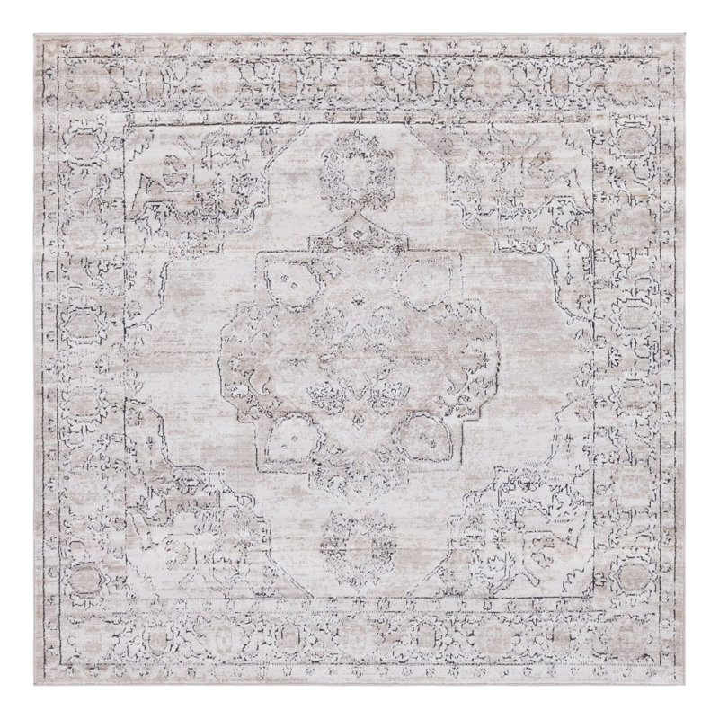 Cantey Oriental Indoor Rug, Square 7'10"