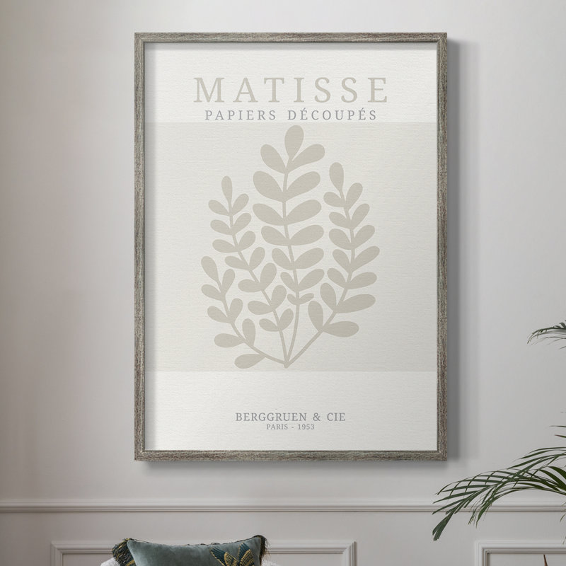 Matisse CDXVII, reproduction d'art encadrée - bois massif, H 11 po x l 9 po