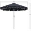 Parasols de patio en tissu avec passepoil Amalfi-460220233-460220238