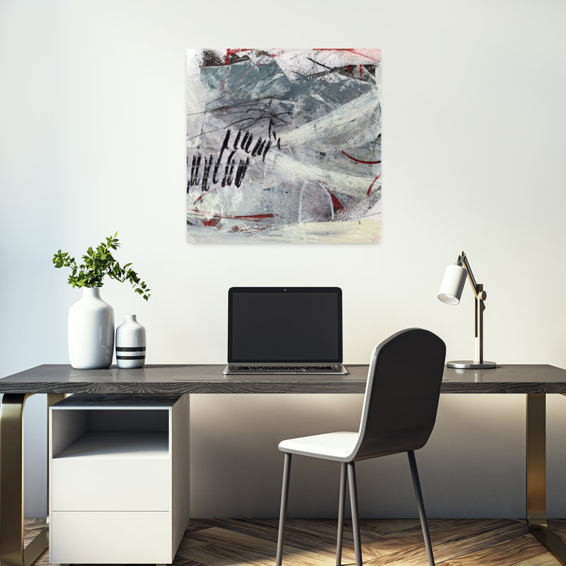 Art contemporain contemporain abstrait, H 18 po x l 18 po