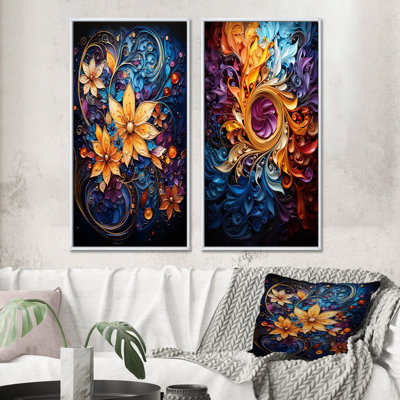 «Spiral Kaleidoscope», 2 pièces sur toile