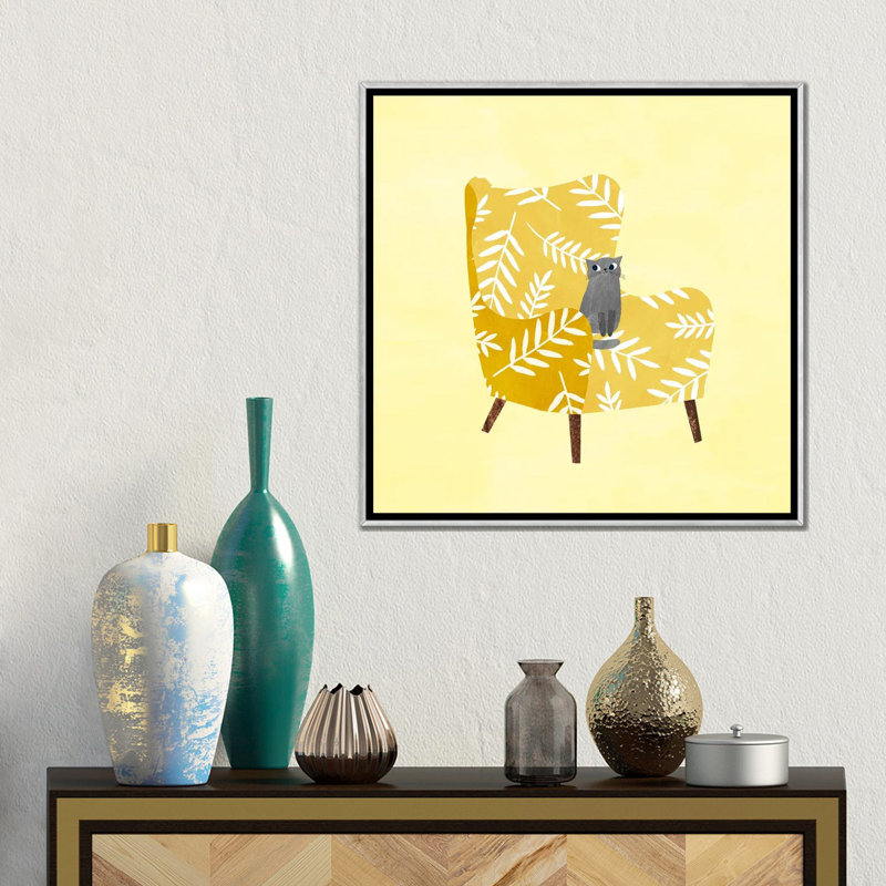 Moutarde - reproduction d'art mural, Argent argent, Reproduction encadrée sans passe-partout, H 18 po x l 18 po