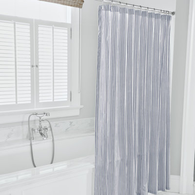 Blass Ticking Striped Shower Curtain